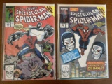 2 Issues The Spectacular Spiderman Comic #159 & #160 Marvel Comics Copper Age Comics