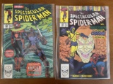 2 Issues The Spectacular Spiderman Comic #162 & #166 Marvel Comics Hobgoblin Carrion Knight & Fogg