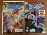 2 Issues The Spectacular Spiderman Comic #177 & #179 Marvel Comics Corona Vermin
