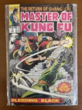 Master of Kung Fu Bleeding Black Comic #1 Marvel Comics Return of Shang Chi