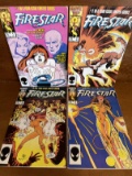 4 Issues Firestar Comic #1 - #4 Full Series Marvel 1986 Copper Age KEY 1st & Last Issue