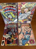 4 Issues Captain America #399 X Force #28 Crystar #11 Darkhawk #20 Marvel Comics