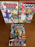 3 Issues Marvel Saga Comic #6 #10 #15 Marvel Comics 1986 Copper Age Comics