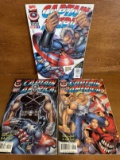 3 Issues Captain America Comic #2 #3 #4 Marvel Comics Rob Liefeld Jeff Loeb