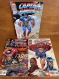 3 Issues Captain America Comic #5 #6 #7 Marvel Comics Rob Liefeld Jeff Loeb