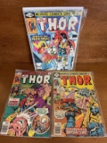 3 Issues Thor Comic #261 #295 #305 Marvel Comics Bronze Age Comics
