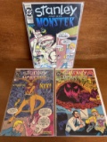 3 Issues Stanley and his Monster Comic #1 #2 & #3 DC Comics KEY 1st Issue