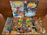 5 Issues The New Teen Titans Comic #2 #44 #46 #51 & #63 DC Comics