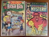 2 Issues Richie Rich Vaults of Mystery #7 & Richie Rich #235 Harvey Comics