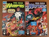 2 Issues The New Warriors Comic #8 & #9 Marvel Comics The Punisher