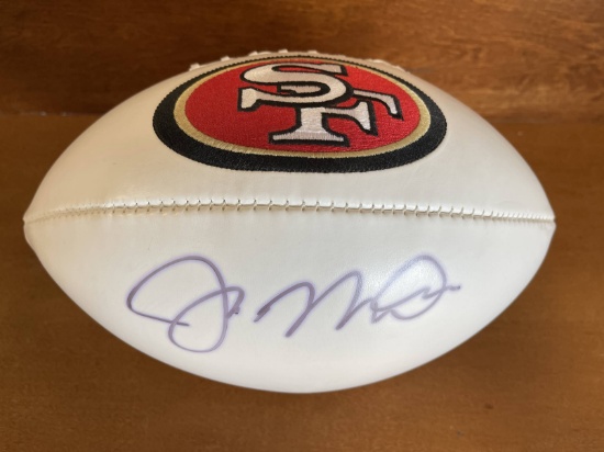 Joe Montana Signed Champion Football San Francisco 49ers Quarterback MINT