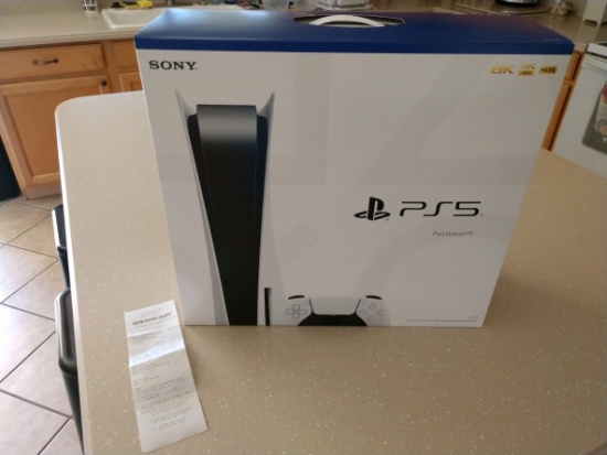 Sony Playstation 5 White 825 GB with 8K HDR Video Games Console