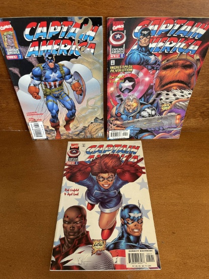 3 Issues Captain America Comic #5 #6 #7 Marvel Comics Rob Liefeld Jeff Loeb