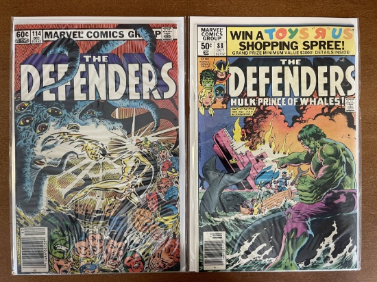 2 Issues The Defenders Comic #88 & #114 Marvel Comics Bronze Age Comics