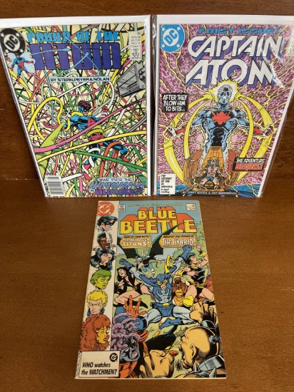 3 Issues Blue Beetle #12 Power of the Atom #15 Captain Atom #1 KEY 1st Issue DC Comics