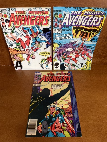 3 Issues Avengers Comic #242 #247 & #248 Marvel Comics 1984 Bronze Age