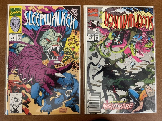 2 Issues Sleepwalker Comic #12 & #18 Marvel Comics Nightmare Infinity War Crossover