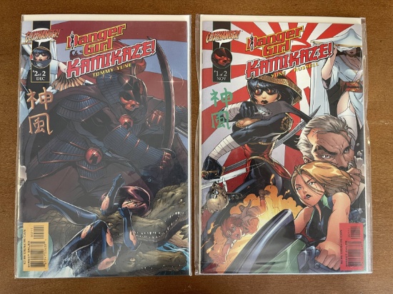 2 Issues Danger Girl Kamakaze Comic #1 & #2 Cliffhanger Comics Full Series KEY 1st Issue