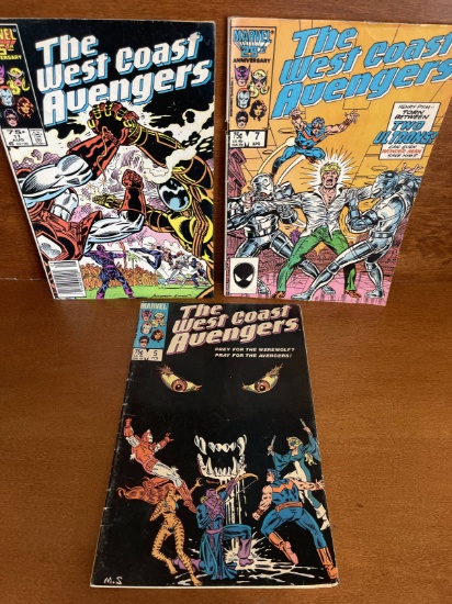 3 Issues The West Coast Avengers Comic #5 #7 #11 Marvel Comics 1986 Copper Age Comics