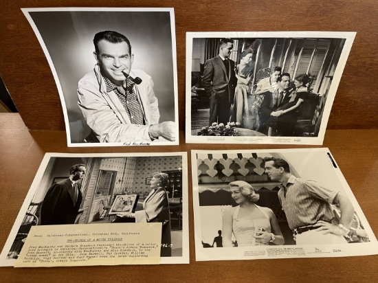 Four Fred MacMurray Photos From 1955 Lana Turner Barbara Stanwyck