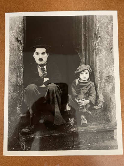 Key Photo of The Tramp Charlie Chaplin From The Kid with Jackie Coogan 1921