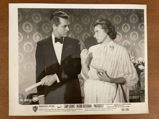 Photo from Indiscreet with Cary Grant and Ingrid Bergman 1958 With Studio Logo Text at the Bottom