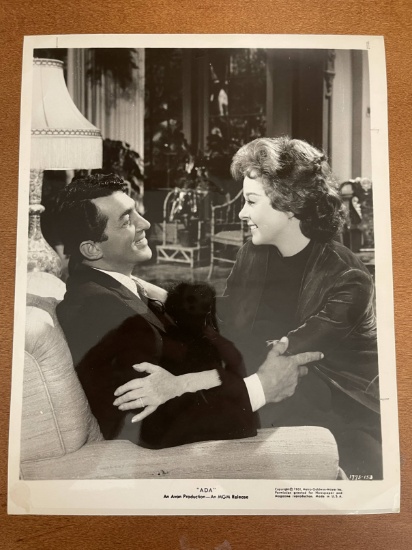Photo of Susan Hayward and Dean Martin from ADA 1961 MGM 8x10