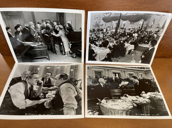 Four Mr Smith Goes To Washington Photos 8x10 James Stewart 1939 Claude Rains