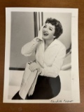 Studio Publicity Photo 7x9 of Claudette Colbert with Blue Ticket on Back with Stamp