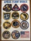 Apollo Flight Decals NASA Apollo Patches 7 Through 17 National Aeronautics and Space Exploration