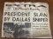 Historical Document President Slain By Dallas Sniper Phoenix Gazette Headline Nov 22, 1963