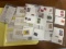 5 Collectable Sheets of Used Stamps From Early to Mid 1900's Plus Two Used Postcards from 1915 & 194