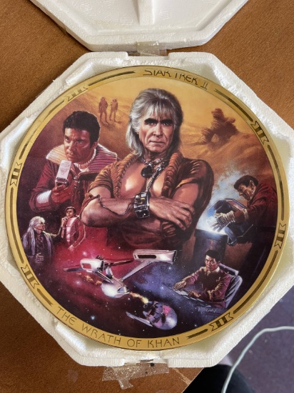Star Trek II The Wrath of Khan from the Star Trek The Movies Plate Collection #1745E With COA From T