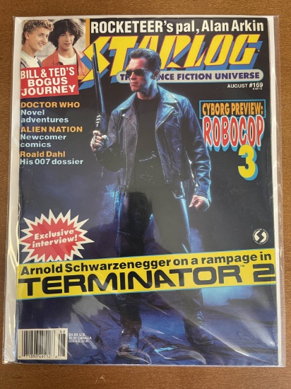 Starlog Magazine #169 The Science Fiction Universe Rocketeer Doctor Who Bill & Ted Terminator 2