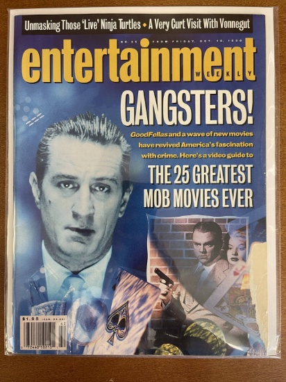 Entertainment Weekly Magazine #35 1990 Gansters 25 Greatest Mob Movies Ever