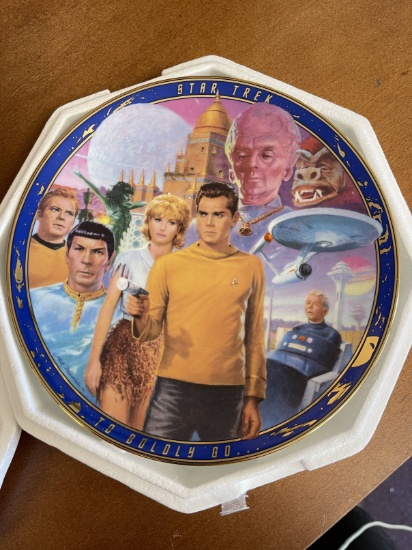 The Menagerie from the Star Trek Original Episodes Plate Collection #0077A With COA From The Hamilto