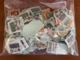 Big Bag of Vintage Ohio State Pre-Paid Sales Tax Stamps 1 Cent to $3 Hundreds in the Bag