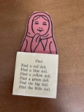 Nesting Doll Paper Activity Toy From Tots and Toys 1937 Advertising Toy For The New Silent Readers