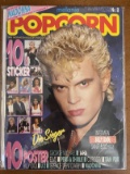 Popcorn Rock Magazine #8 German Language Madonna Billy Idol
