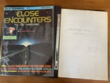 2 Items Original Close Encounters of the Third Kind Shooting Script by Steven Spielberg & Official P