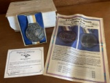 Star Trek 4 The Voyage Home Collectors Commemorative Medallion with COA in Original Package Rare Col