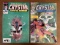2 Saga of CRYSTAR the Cyrstal Warrior Comics #6 and #10 Marvel 1984 Bronze Age Nightcrawler