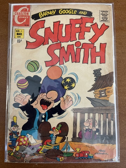 Barney Google and Snuffy Smith Comic #1 Charlton 1970 Bronze Age Cartoon Comic 15 Cents