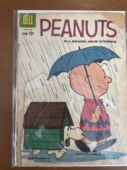 Peanuts Comic #6 Dell 1960 Silver Age Cartoon Comic 10 Cents