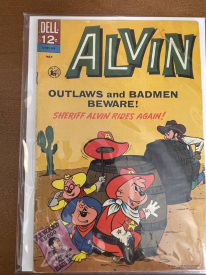 Alvin Comic #19 Dell 1967 Silver Age Cartoon Comic 12 Cents