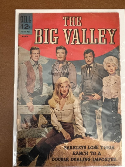 The Big Valley Comic #3 Dell 1967 Silver Age Western TV Show Comic 12 Cents Lee Majors