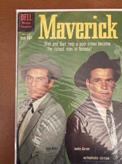 Maverick Comic #11 Dell Comic 1960 Silver Age Western TV Show Comic 10 Cents James Garner