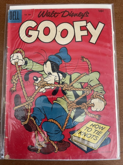 Walt Disneys Goofy Comic #802 Dell Silver Age 1957 Cartoon Comic 10 Cents