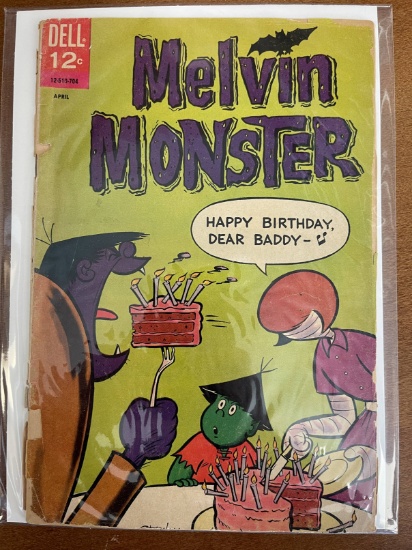 Mevin Monster Comic #7 Dell 1967 Silver Age Cartoon Comic 12 Cents
