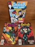 3 Punisher War Zone Comics #4 #18 and #21 Marvel Comics
